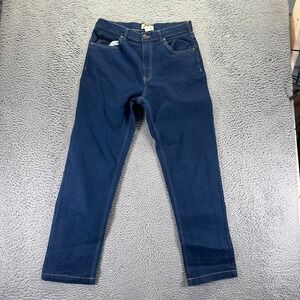 Duke Jeans Men's 34x30 Blue Cotton Denim Straight Leg Travel Workwear Stretch